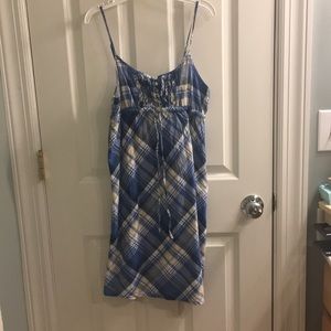 Aeropostale blue plaid summer dress